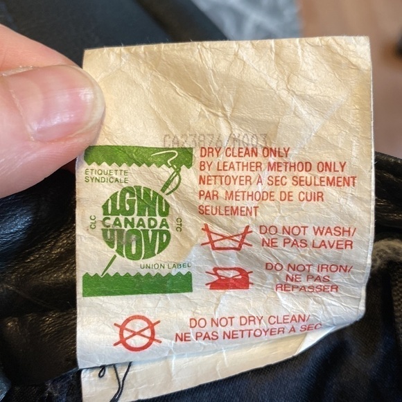 Daniel Marcus Vintage Black Leather Pencil Skirt Size S - Picture 10 of 11